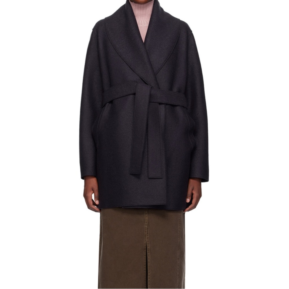 Harris Wharf London Navy Coat XS